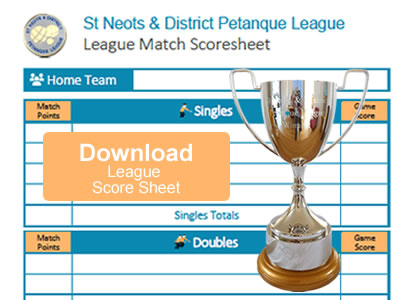 download blank league score sheet