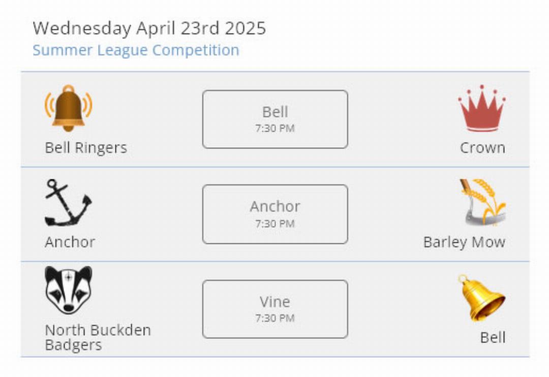 2025 Summer League Fixtures Now Live